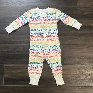 Hanna Andersson LOVED Footless Pajama - Size 3-6M